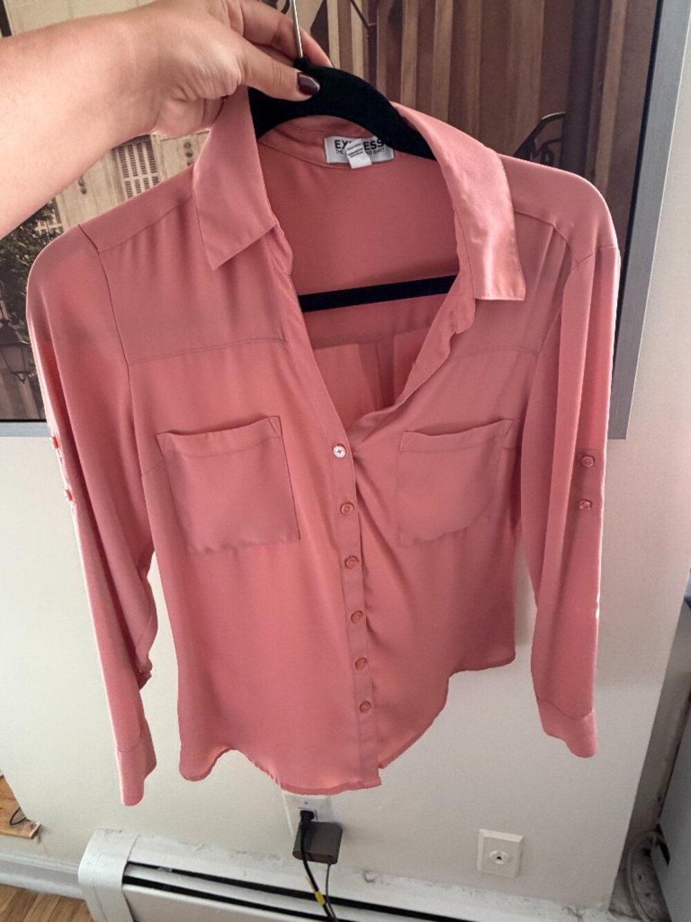 Express portofino shirt, slim fit
